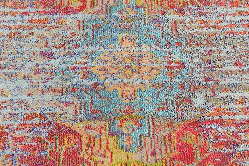 Miniatura 4 de Unique Loom Vita Collection - Alfombra de área, 2' x 6' 7, azul claro