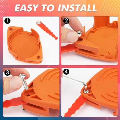 Miniatura 4 de WA0007 - Bobina de repuesto compatible con Worx WG105, WG106, WG108, WG109, WG112, WG113, WG115, WG116, WG117, WG118, WG119, WG124, recortadora