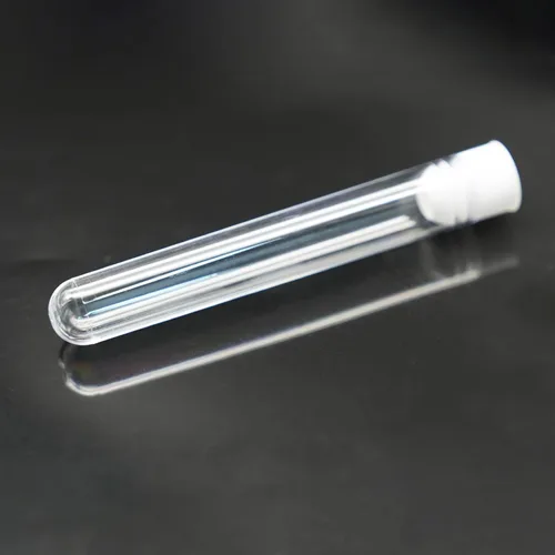 Miniatura 4 de 50 tubos de ensayo de plástico, tubo de ensayo transparente de 0.630 x 3.937 in con tapas para laboratorio, almacenamiento, plantas, cuentas, fiesta