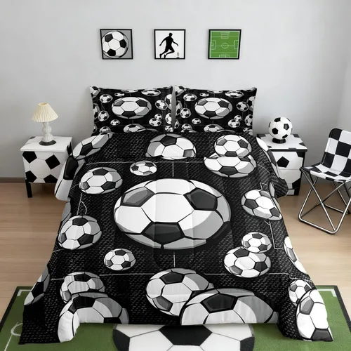 Miniatura 31 de Juego de edredón de caricaturas de autos para adolescentes, juego de ropa de cama de transporte urbano, ropa de cama para decoración del hogar