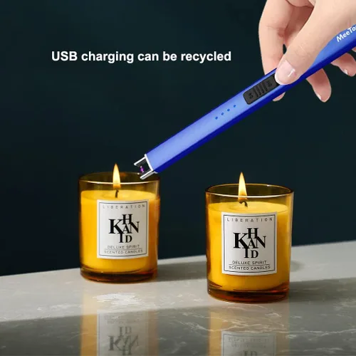 Miniatura 2 de MeeToo-Encendedor eléctrico recargable tipo C para velas - Regalos para esposa, hombres, mujeres, abuela, encendedores de plasma de arco USB a