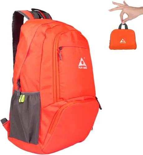 Miniatura 6 de PLAY-KING Mochila ligera plegable impermeable resistente al agua de 25 litros para ir de compras, viajes o senderismo, para hombres o mujeres, Raya