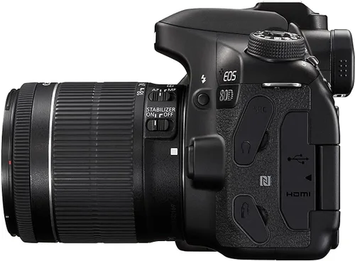 Miniatura 4 de Canon EOS 80D Digital SLR kit con lente EF-S 18–55mm f/3.5–5.6 estabilización de imagen STM, color negro (reparada)