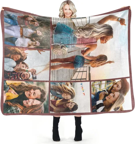 Miniatura 142 de Mantas personalizadas con foto, manta de fotos personalizada, mantas personalizadas con imagen, regalos personalizados para mujeres, hombres