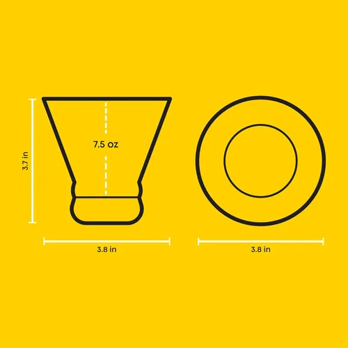 Miniatura 2 de JoyJolt Hue - Juego de 6 vasos de Martini de 7.5 onzas, base de vidrio de colores, vasos sin tallo para margarita, bar, cóctel de camarones, jugo