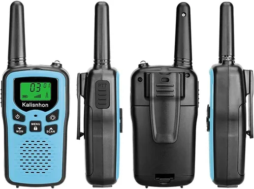 Miniatura 5 de Walkie Talkies para adultos, walkie talkies Kalisnhon con 22 canales FRS, walkie talkie de largo alcance con linterna VOX pantalla LCD radios