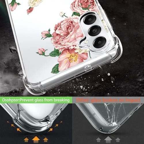 Miniatura 4 de Osophter Funda para Galaxy A15: funda de goma TPU flexible para Samsung Galaxy A15 para Samsung Galaxy A15 con protector de pantalla