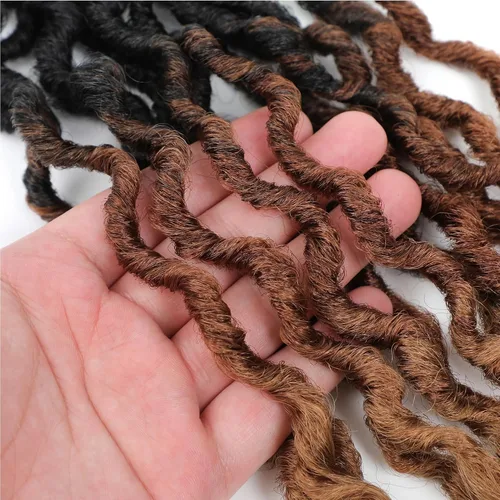 Miniatura 8 de Karida Goddess Locs - Cabello de ganchillo de 12 pulgadas, 8 paquetes de cabello Faux Locs de ganchillo para mujeres negras, Faux Locs de ganchillo