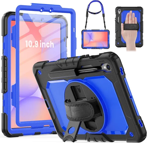 Miniatura 13 de HXCASEAC Funda para Samsung Galaxy Tab A8 de 10.5 pulgadas, protectora con protector de pantalla, correa de mano, soporte para bolígrafo, resistente