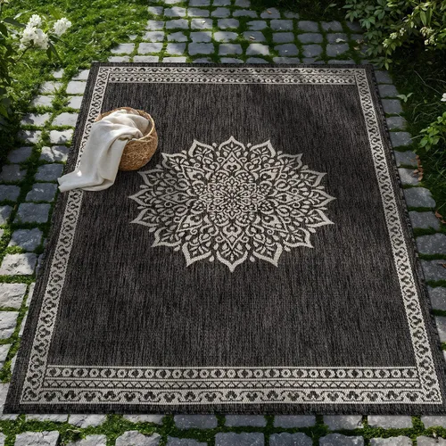 Miniatura 75 de CAMILSON Alfombra para exteriores, alfombras modernas para patios interiores y exteriores, tapetes de cocina y pasillo, alfombra lavable para porche
