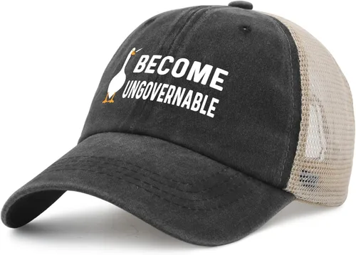 Miniatura 2 de Sombrero de ganso divertido sombrero de ganso tonto en el sombrero de camionero suelto mujeres gorra de malla vintage para verano