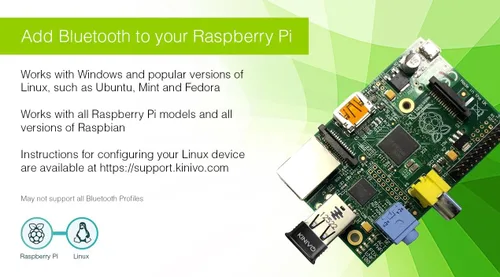 Miniatura 5 de Adaptador USB Bluetooth Kinivo para PC BTD400 (dongle receptor Bluetooth 4.0, baja energía) - Compatible con Windows 11/10/8.1/8, Raspberry Pi