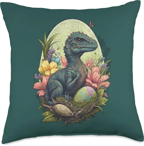 Miniatura 4 de Raptor, T-rex Bunny Ears Egg Easter Day Dinosaur Almohada para niños Dino