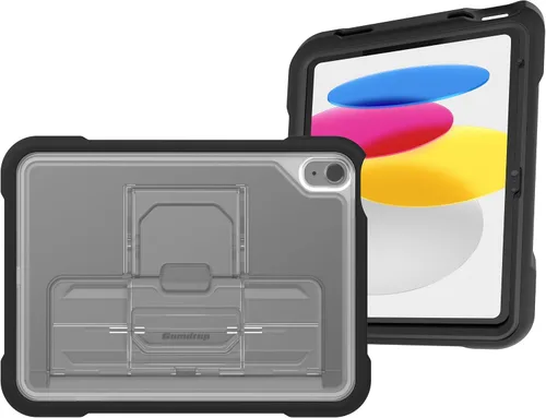 Miniatura 8 de Gumdrop DropTech - Funda transparente compatible con Apple iPad de 9ª 8ª 7ª generación (10.2 pulgadas) diseñada para estudiantes K-12