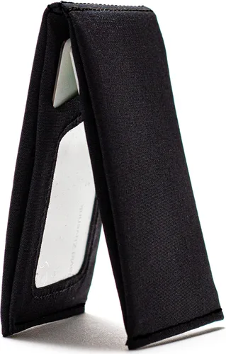 Miniatura 2 de SlimFold Cartera minimalista - Opción RFID - Delgada, duradera e impermeable garantizada - Fabricado en Estados Unidos - Tamaño NANO, Negro