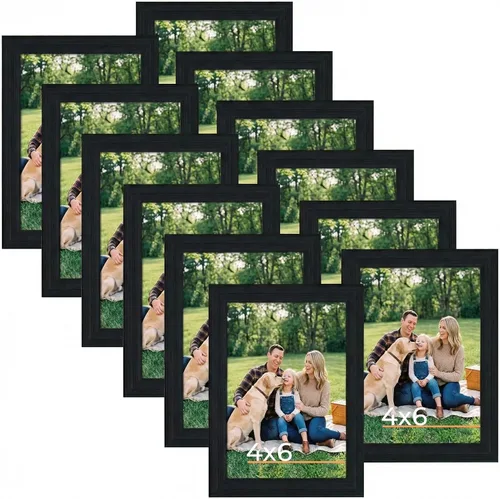 Miniatura 28 de Giftgarden Paquete de 12 Marcos para fotos de 3.5 x 5 pulgadas negro, múltiples marcos para fotos de 3.5 x 5 pulgadas al por mayor para exhibición