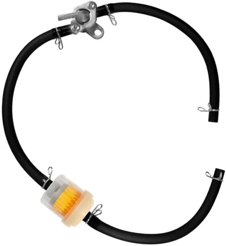 Miniatura 8 de HOLATO Abrazaderas de manguera de línea de combustible con filtros de combustible y válvula de apagado en línea, juego de llave de purga para 50cc