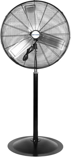 Miniatura 11 de BILT HARD - Ventilador de pie industrial de metal, resistente, de alta velocidad, oscilante, aspas de aluminio, 3 velocidades y certificado UL