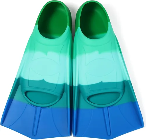 Miniatura 14 de Aletas de natación para niños, aletas de entrenamiento de natación de hoja corta para jóvenes