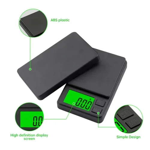 Miniatura 5 de Báscula de bolsillo de precisión de 35.27 oz x 0.00 oz, báscula digital de gramos, alimentos, joyas, onzas/granos con pantalla LCD retroiluminada