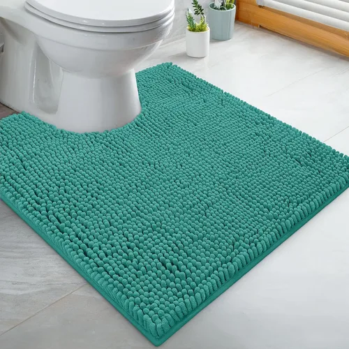 Miniatura 17 de LuxUrux Tapete de microfibra afelpada, de felpilla extrasuave, pelo largo de 1 pulgada, muy absorbente, para baño o ducha, lavar y secar a máquina
