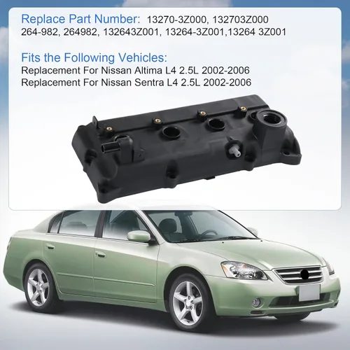 Miniatura 2 de JDMSPEED Nuevo juego de juntas de sellos de tubo de tapa de válvula de reemplazo para Nissan Altima Sentra L4 2.5L QR25DE 2002 2003 2004 2005 2006