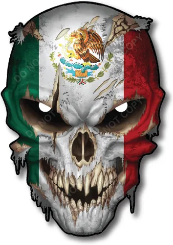 Miniatura 17 de Calcomanías de Haley Bandera Americana Calavera Adhesiva - Vinilo 3M, Ojos Reflectantes, para Autos y Camiones, Uso en Interiores, Calidad Premium