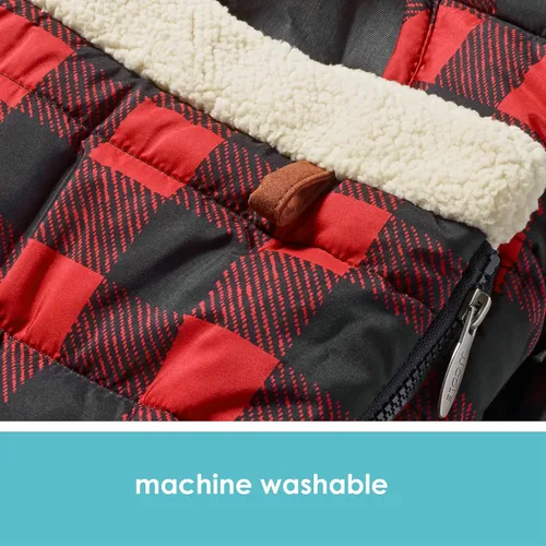Miniatura 5 de JJ Cole Funda de asiento de coche de invierno para bebé, funda de asiento de automóvil de invierno para asiento de bebé o cochecito - Fundas de Negro