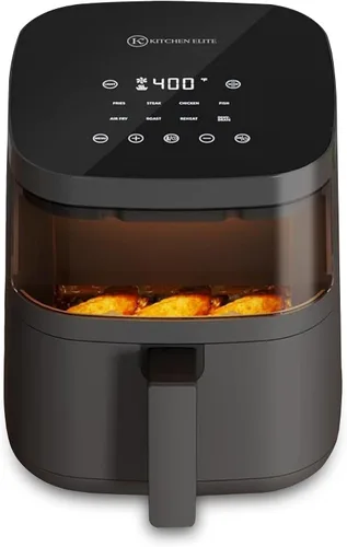 Miniatura 9 de Kitchen Elite - Freidora de aire compacta de 2.5 cuartos de galón, pequeña estufa de mostrador sin aceite con cesta antiadherente libre de PFAS