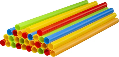 Miniatura 4 de Pajitas de batido jumbo de varios colores, desechables, de boca ancha, pajitas grandes de batido de 9 pulgadas de alto/alto, paquete de 100