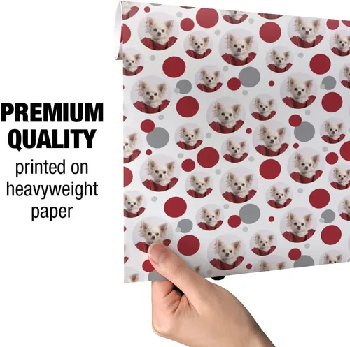 Miniatura 4 de GRAPHICS & MORE Chihuahua Puppy Dog in Bag - Rollo de papel de regalo