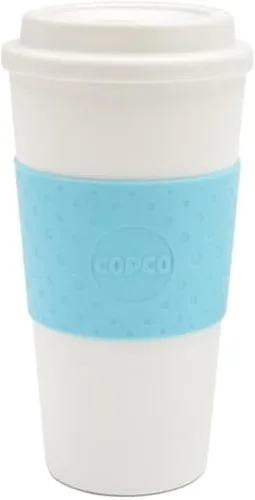 Copco Acadia - Taza de viaje de 16 oz, termo reutilizable con aislamiento, de plástico de doble pared, con tapa a prueba de fugas, sin BPA, taza