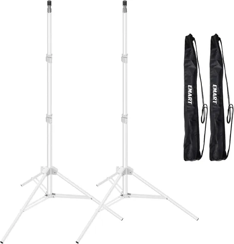 Miniatura 9 de EMART Soporte de luz de 7 pies para fotografía, soporte de trípode portátil para fotos y video, paquete de 2 soportes de iluminación con funda