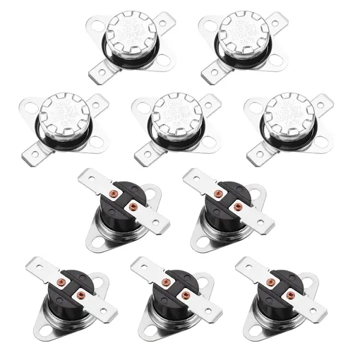 Miniatura 54 de uxcell KSD301 Termostato 32.0 °F/32 ° F 10 A Normalmente Cerrado N.C Ajuste Snap Disc Interruptor de temperatura para microondas, horno, cafeteras 2