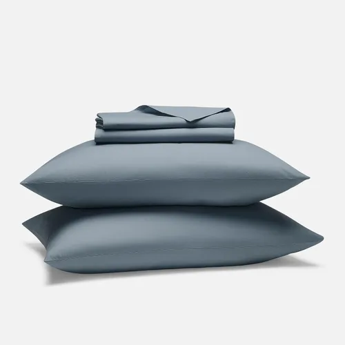 Miniatura 12 de Brooklinen Juego de sábanas de percal de lujo, 4 piezas, sábanas de cama 100% algodón, 1 sábana bajera y 1 sábana encimera, 2 fundas de almohada