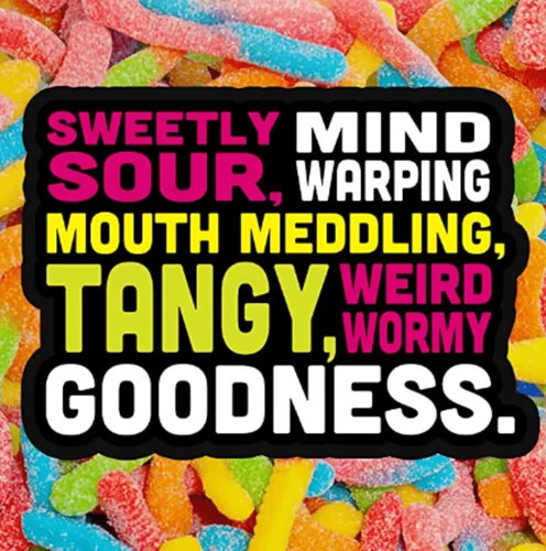 Miniatura 7 de Trolli - Gomitas Sour Brite Crawlers, sabor frutos rojos, caramelos de gusano de goma agridulce, bolsa a granel de 5 libras