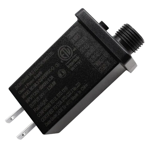 Miniatura 2 de Transformador LED de 24V6W Clase 2 Fuente de Alimentación LED, Impermeable IP44 de Bajo Voltaje Uso Temporal LED Driver Transformador Enchufe US CA