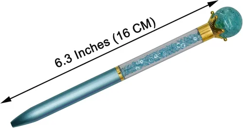 Miniatura 2 de Maydahui 12 bolígrafos retráctiles para pájaros, novedosos bolígrafos de paloma de cristal de arenas movedizas, tinta negra, para escuela, oficina