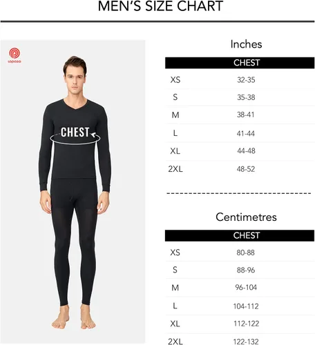 Miniatura 6 de LAPASA Men's Thermal Underwear Top Crewneck Long Sleeve Shirt Base Layer Lightweight Midweight Heavyweight Winter M09M26M55