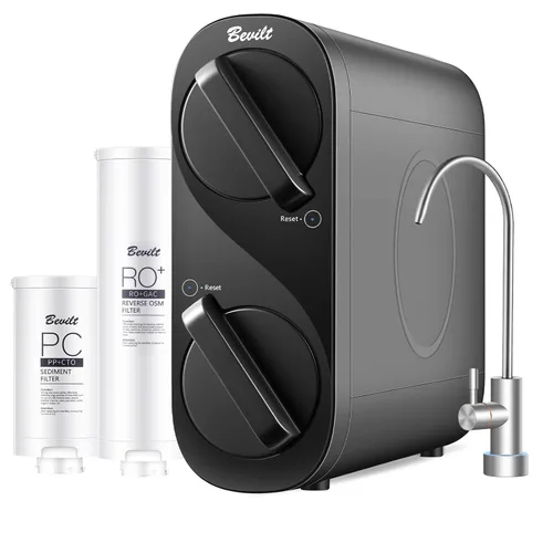 Sistema de filtración de agua RO, flujo rápido GPD, sin tanque, reduce TDS, 2:1 puro para drenar filtros RO de larga vida útil utilizada durante