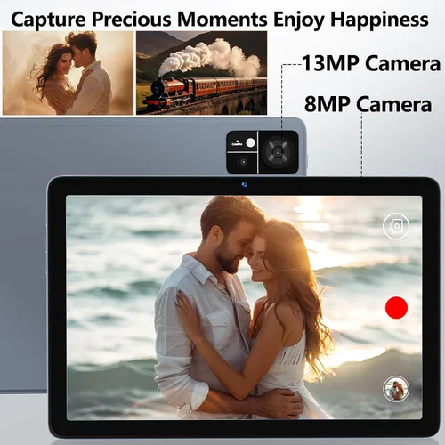 Miniatura 7 de EITOMIN Tablet de 10 pulgadas 2026 Última tableta Android con 128GB ROM+14GB RAM+1TB Expandir Octa-Core 5G WiFi 4G Celular para T-Mobile 13MP+8MP