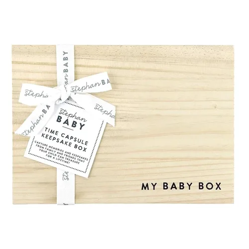 Miniatura 7 de Stephan Baby Caja de recuerdos de pino natural, bebé