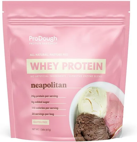Miniatura 9 de ProDough Proteína en polvo de aislado de suero hidrolizado gourmet para mezcla de batidos - Mezcla de enzimas de fácil digestión, 25 g de proteína