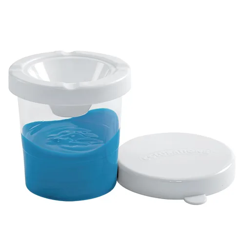 Miniatura 7 de Colorations Vasos de pintura de témpera con tapa blanca antiderrames, para niños, paquete de clase, suministro de pintura (paquete de 10)