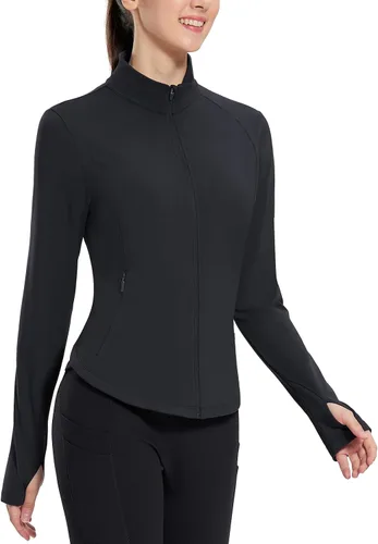 Miniatura 13 de baleaf Chaqueta de Running de Forro Polar para Mujer Resistente al Agua con Cremallera Completa Equipo para Clima Frío Invernal Chaquetas Térmicas