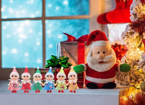 Miniatura 4 de WULEEUPER - Muñecas pequeñas de elfo bebé Decoración navideña de elfo en miniatura Regalo para recién nacido Muñecas de bebé para niña y niño
