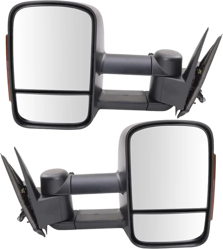 Miniatura 84 de Trail Ridge Juego de espejos de remolque de 2 piezas para el lado del conductor y del pasajero compatible con Ford F-150 FO1320479 FO1321479