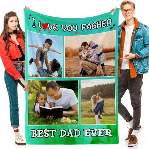 Miniatura 15 de Manta personalizada con fotos, texto, fotos personalizadas, regalos del día de San Valentín para mamá, papá, pareja, esposa, marido, novia, novio