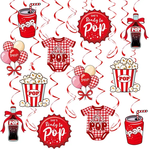 Miniatura 22 de 6 7 Birthday Hanging Swirl Decorations, 30Pcs Six Seven Party Ceiling Streamers for 6 7 Meme Ice Cream Birthday Party Supplies