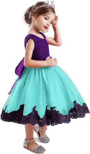 Miniatura 5 de TTYAOVO Vestido de fiesta de princesa de flores para niñas de 1 a 5 años